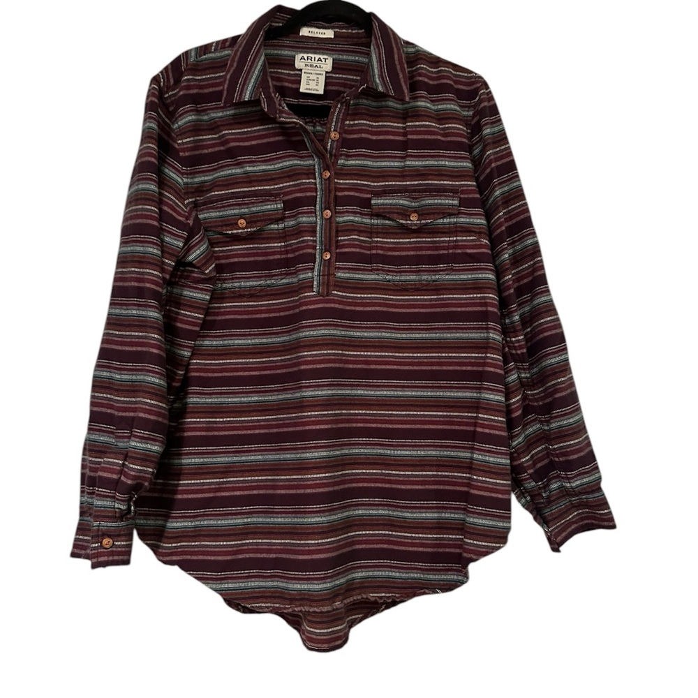Ariat Women’s Striped Button-Up Shirt XL